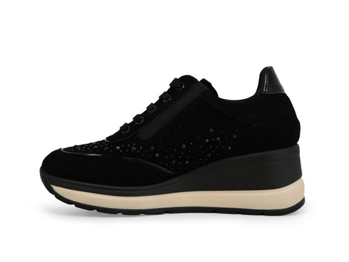 Melluso Donna Scarpe basse Camoscio R25563-249977 Nero